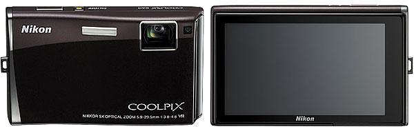 Foto von Front und Rückseite der Coolpix S60