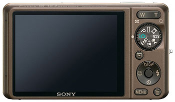 Foto der Rückseite der Cyber-shot DSC-WX1 von Sony