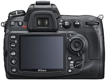 Foto der Rückseite der D300s von Nikon