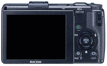 Foto der Rückseite der GR Digital III von Ricoh