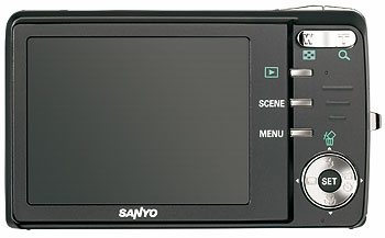Foto der Rückseite der VPC-X1200 von Sanyo