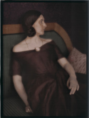 Foto Heinrich Kühn: Baronin von Schwind, um 1908; Autochrom