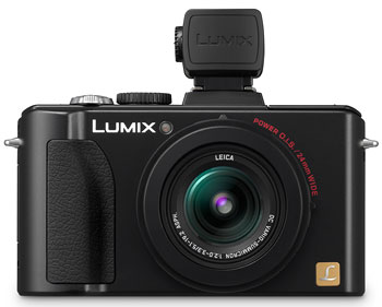Foto der Lumix LX5 mit DMW-LVF1 von Panasonic