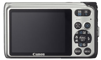 Foto der Rückseite der PowerShot A3000 IS von Canon