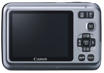 Foto der Rückseite der PowerShot A490 von Canon