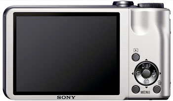 Foto der Rückseite der Cyber-shot DSC-H55 von Sony