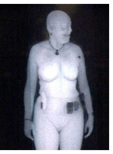 Foto aus einem Nacktscanner