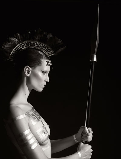 Foto Iris Strubegger als Athena