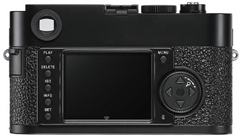 Foto der Rückseite der M9-P von Leica