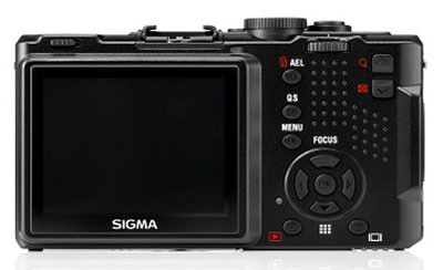 Foto der Rückseite der DP2x von Sigma