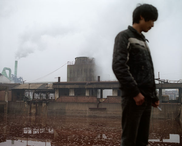 Foto Andreas Seibert, Abwasserbecken einer Lebensmittelfabrik. Provinz Henan, 2011