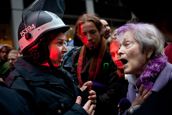 Foto Andrew Burton, aus der Serie „Occupy Wall Street“