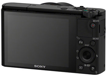 Foto der Rückseite der Sony RX100
