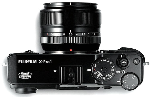 Foto der Oberseite der X-Pro1 von Fujifilm