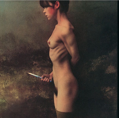 Foto Jan Saudek, The Knife, 1989