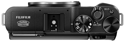 Foto der Oberseite der Fujifilm X-A1