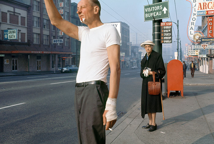 Foto Fred Herzog: Man with Bandage, 1968