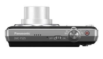 Oberseite der Panasonic Lumix DMC-FS25