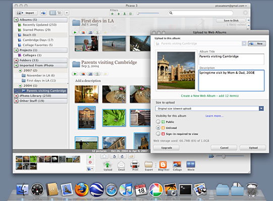 Picasa 3.0 für Mac OS X