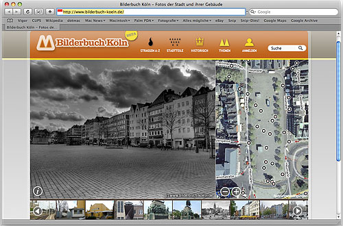 Screenshot Fotoportal für Köln