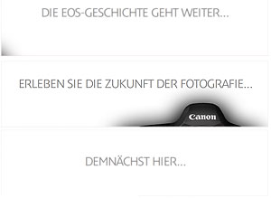 Screenshot des Teasers von Canon vor der photokina 2008