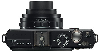 Foto der Oberseite der D-LUX 4 von Leica