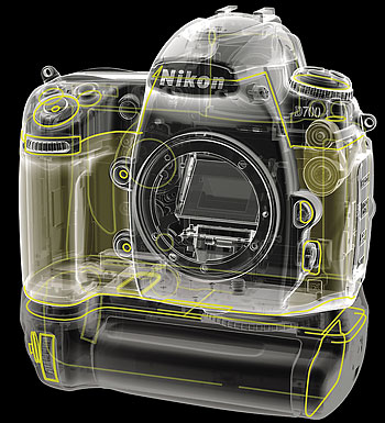 Grafik der Dichtstellen der Nikon D700