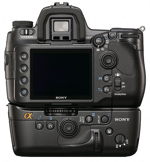 Foto der Rückseite der alpha 900 von Sony