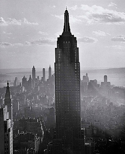 Empire State Building, New York, 1940; Foto Andreas Feininger © AndreasFeiningerArchive.com