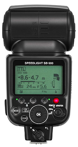 Foto der Rückseite des Speedlight SB-900
