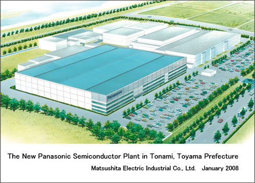 Panasonics Tonami-Fabrik in der japanischen Präfektur Toyama