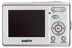 Foto der Rückseite der Sanyo VPC-S870