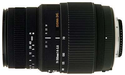 Foto des Sigma 4-5,6/70-300 mm DG MACRO