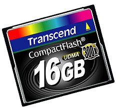 Foto von Transcends Extreme Speed 300X CompactFlash Karte
