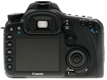 Foto der Rückseite der EOS 7D von Canon