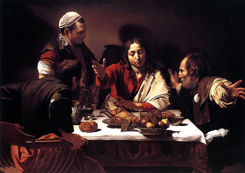Abbildung Caravaggio - Das Abendmahl in Emmaus (1602/03)