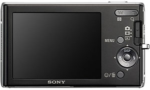 Foto der Rückseite der Cyber-shot DSC-W180 von Sony