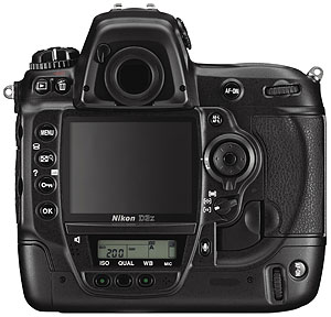 Foto der Rückseite der D3x von Nikon