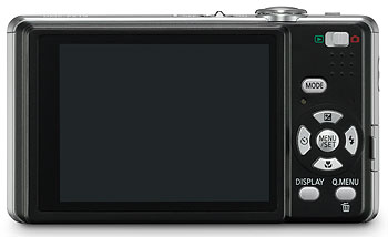 Foto der Rückseite der Lumix DMC-FS15 von Panasonic