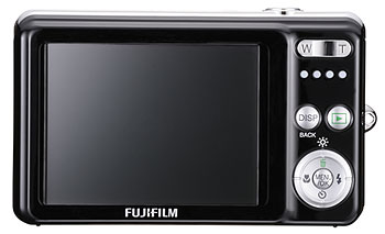 Foto der Rückseite der FinePix J30 von Fujifilm