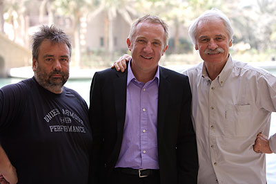 Foto zeigt Luc Besson, Francois-Henri Pinault und Yann Arthus-Bertrand