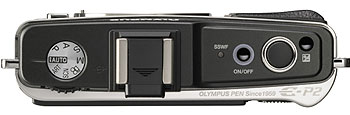 Foto der Oberseite der E-P2 on Olympus