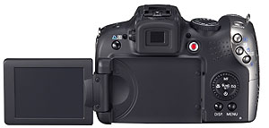 Foto der Rückseite der PowerShot SX20 IS von Canon
