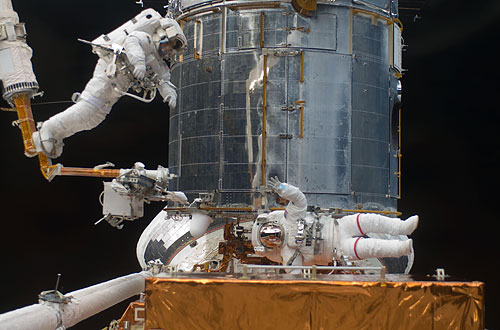Foto der Hubble-Servicemission der NASA