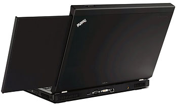 Foto der Rückseite des ThinkPad W700ds von Lenovo