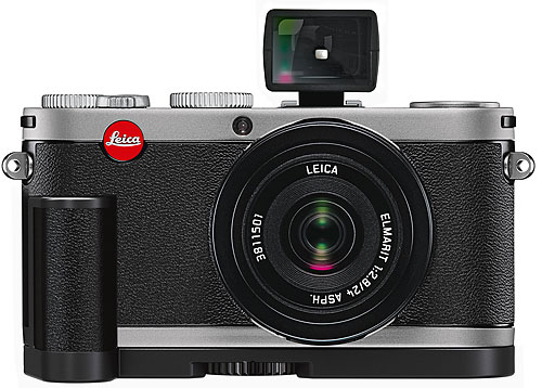 Foto der X1 von Leica X1 mit Handgriff und Sucher