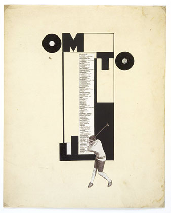 Collage Jaroslav Rössler; OMTO, 1926-27