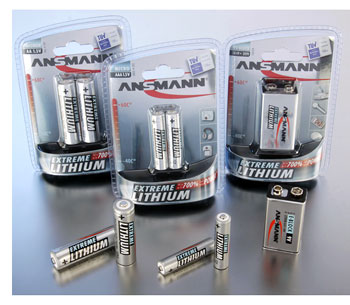 Foto der Extreme-Lithium-Batterien von Ansmann