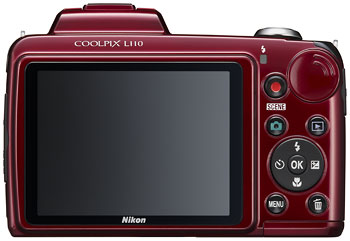 Foto der Rückseite der Coolpix L110 von Nikon