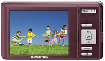Foto der Rückseite der FE-4040 von Olympus